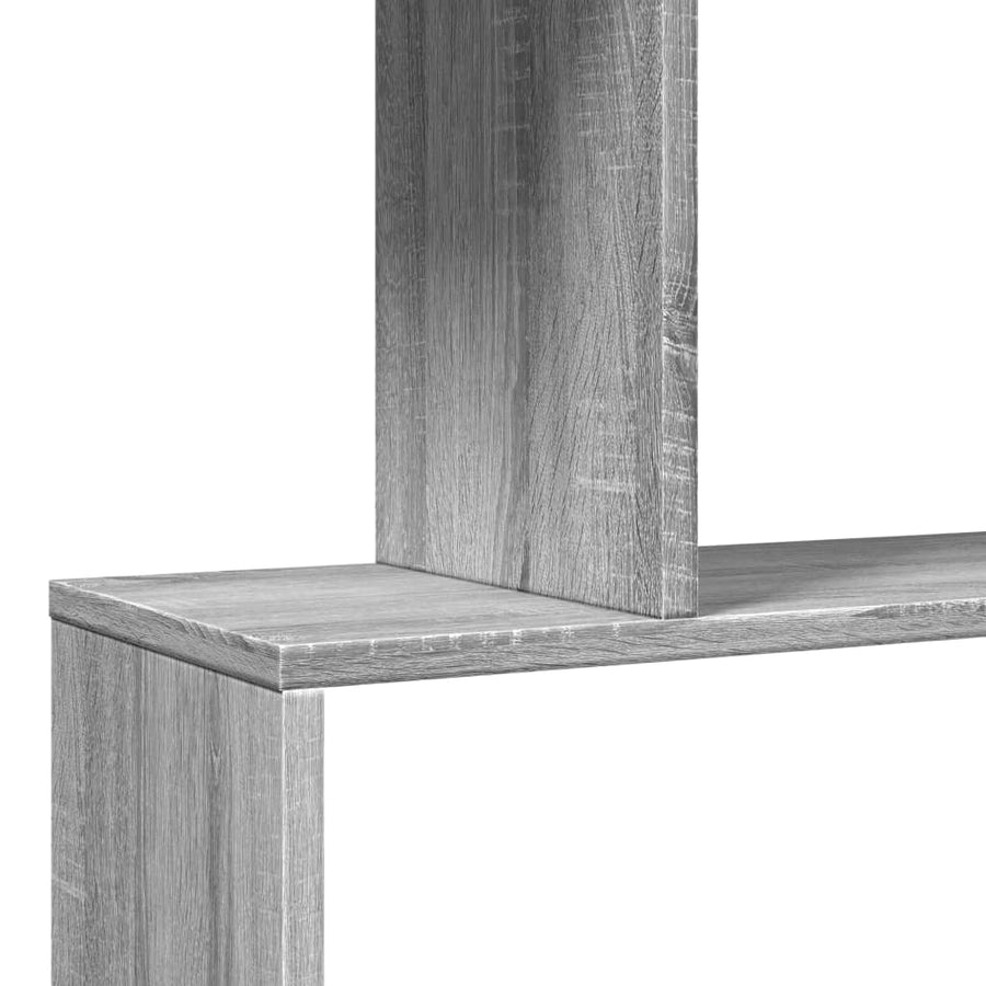 Kamerscherm / boekenkast 3-laags 70x24x97 cm hout grijs sonoma