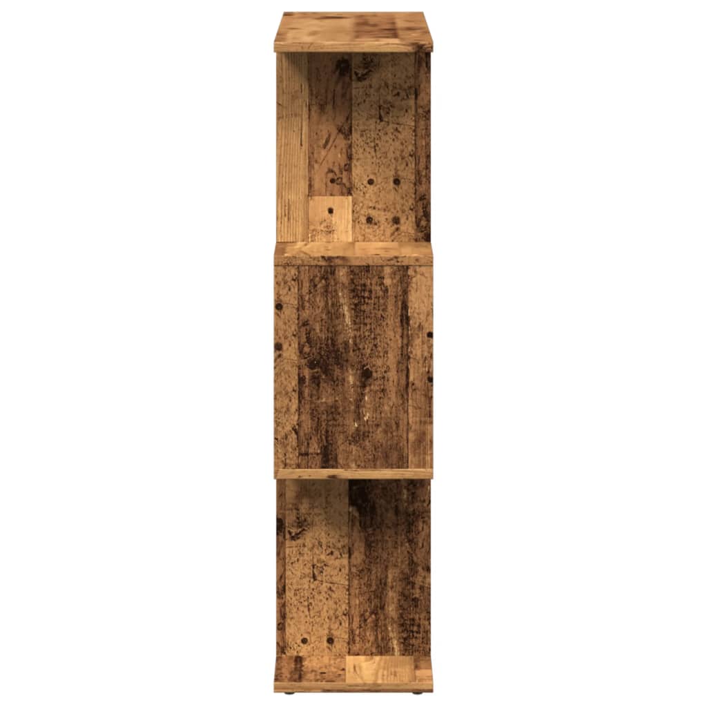 Kamerscherm / boekenkast 3-laags 70x24x97 cm hout oud hout