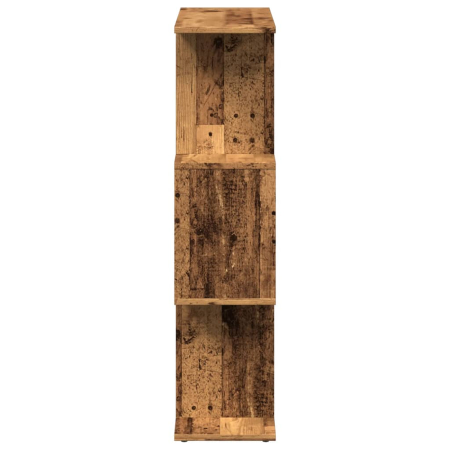 Kamerscherm / boekenkast 3-laags 70x24x97 cm hout oud hout