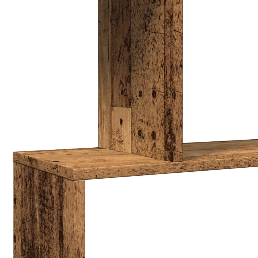Kamerscherm / boekenkast 3-laags 70x24x97 cm hout oud hout