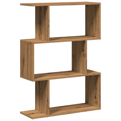 Kamerscherm / boekenkast 3-laags 70x24x97 cm hout artisanaal