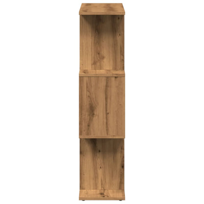 Kamerscherm / boekenkast 3-laags 70x24x97 cm hout artisanaal