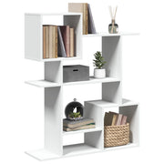Kamerscherm boekenkast 92x29x112 cm bewerkt hout wit
