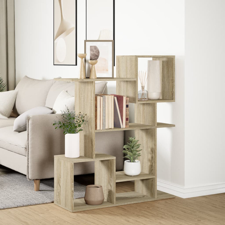 Kamerscherm / boekenkast 92x29x112 cm hout sonoma eikenkleur