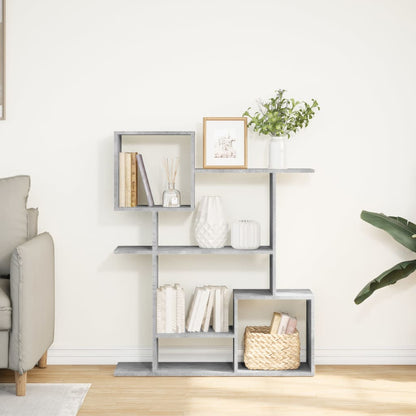 Kamerscherm / boekenkast 92x29x112 cm hout betongrijs