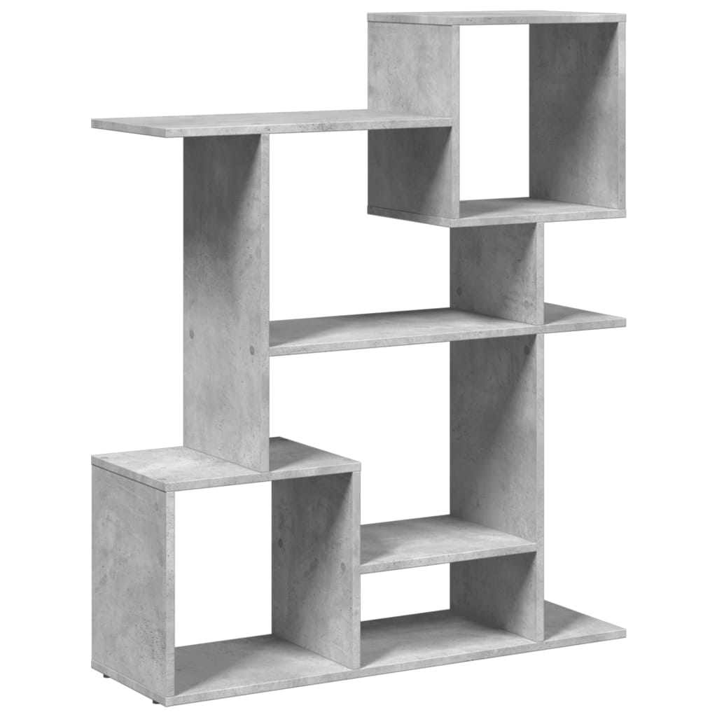 Kamerscherm / boekenkast 92x29x112 cm hout betongrijs