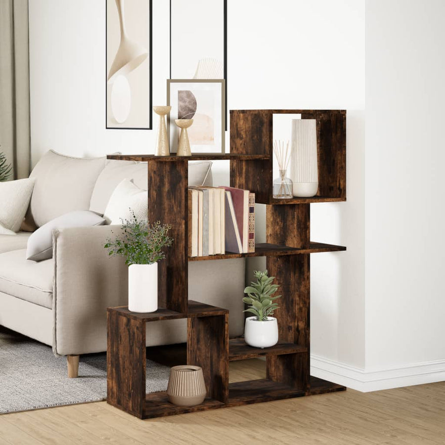 Kamerscherm / boekenkast 92x29x112 cm hout gerookt eiken