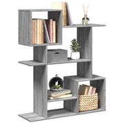 Boekenkast kamerscherm 92x29x112 cm grijs sonoma hout