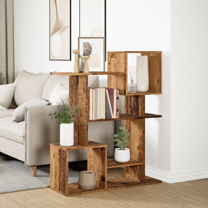 Kamerscherm / boekenkast 92x29x112 cm hout oud houtkleurig