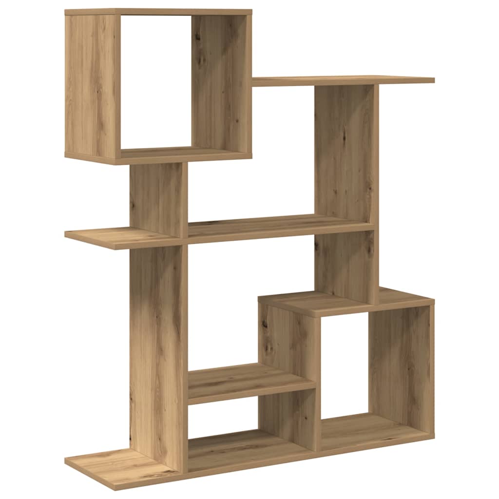 Kamerscherm / boekenkast 92x29x112 cm hout artisanaal eiken