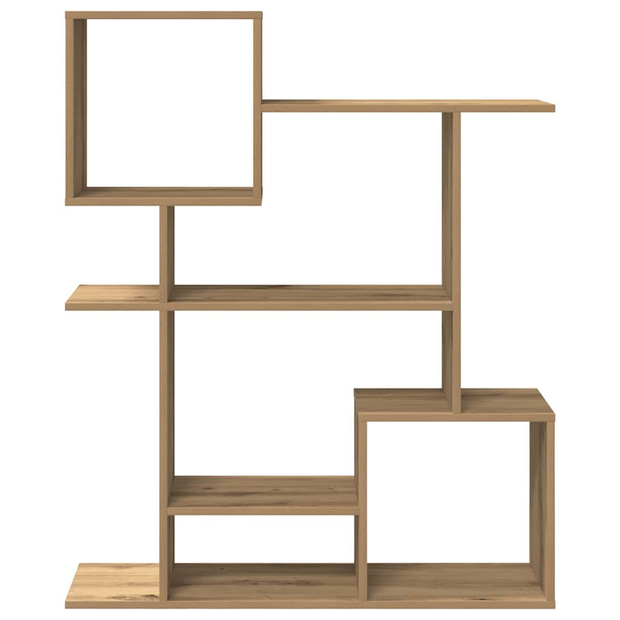 Kamerscherm / boekenkast 92x29x112 cm hout artisanaal eiken