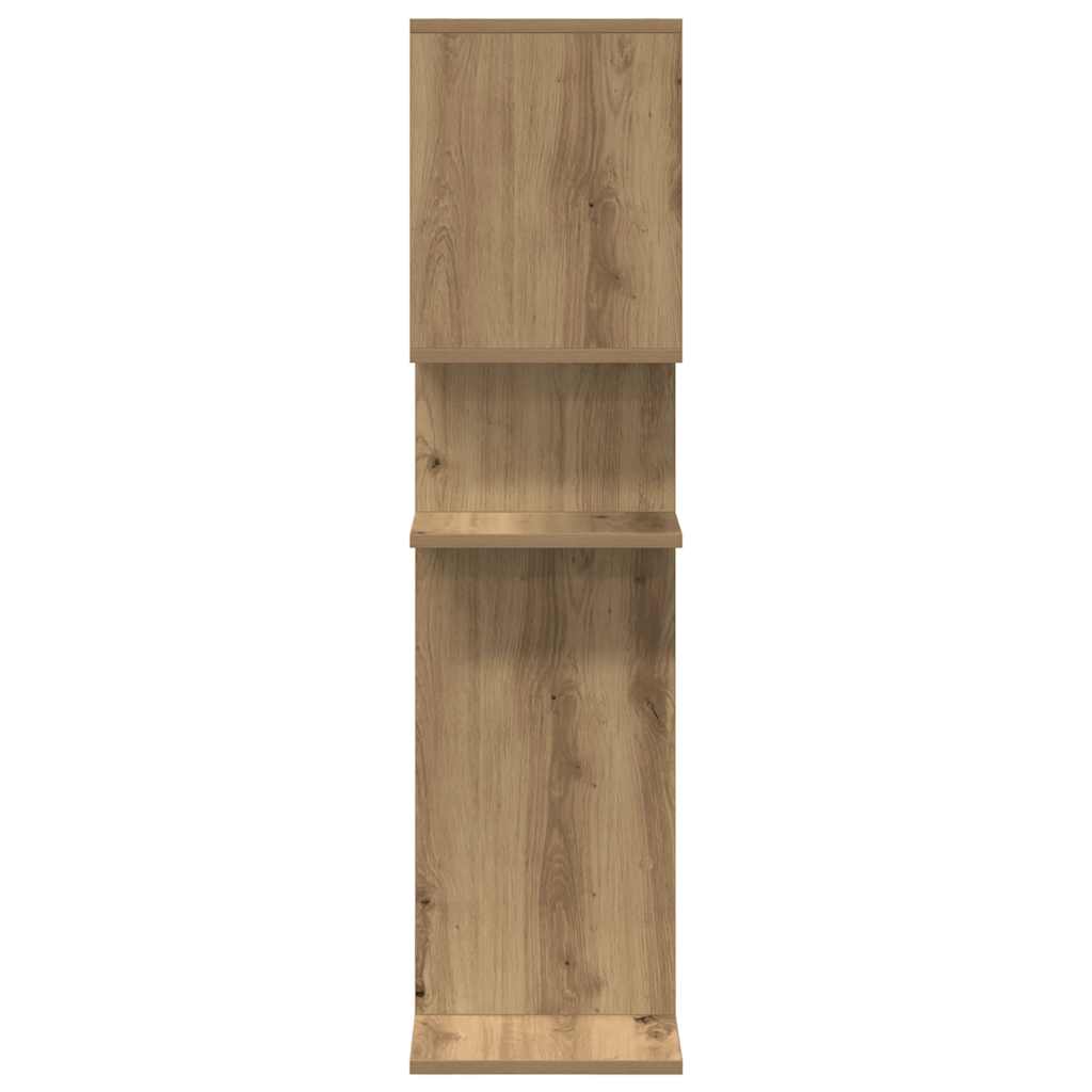 Kamerscherm / boekenkast 92x29x112 cm hout artisanaal eiken