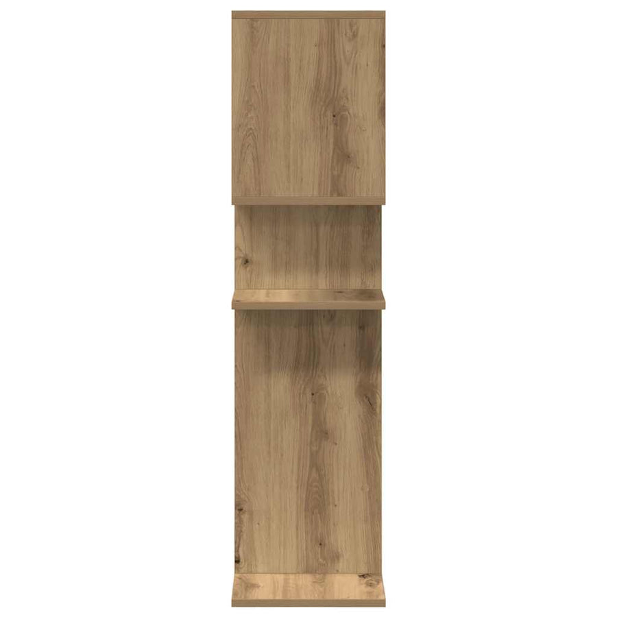 Kamerscherm / boekenkast 92x29x112 cm hout artisanaal eiken