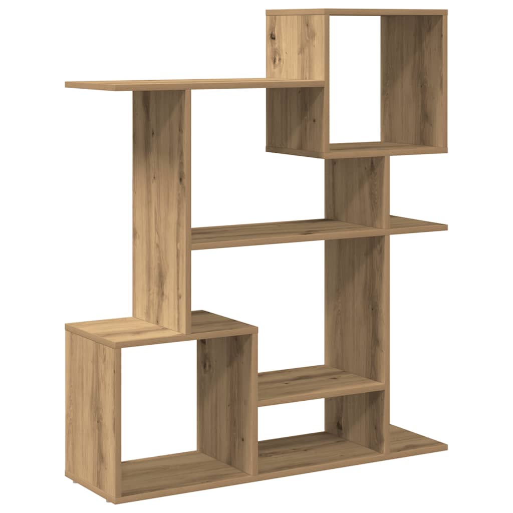 Kamerscherm / boekenkast 92x29x112 cm hout artisanaal eiken