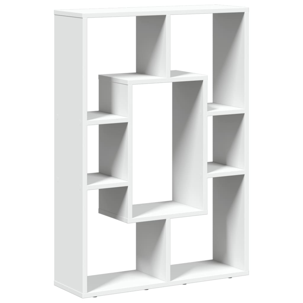 Boekenkast 63x20x90 cm bewerkt hout wit