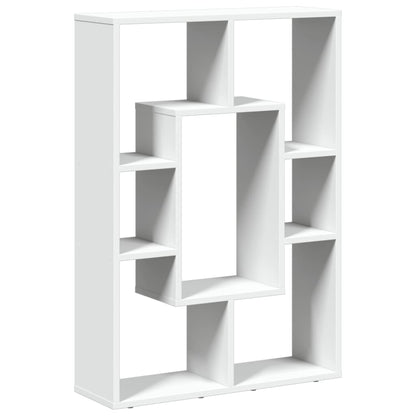 Boekenkast 63x20x90 cm bewerkt hout wit