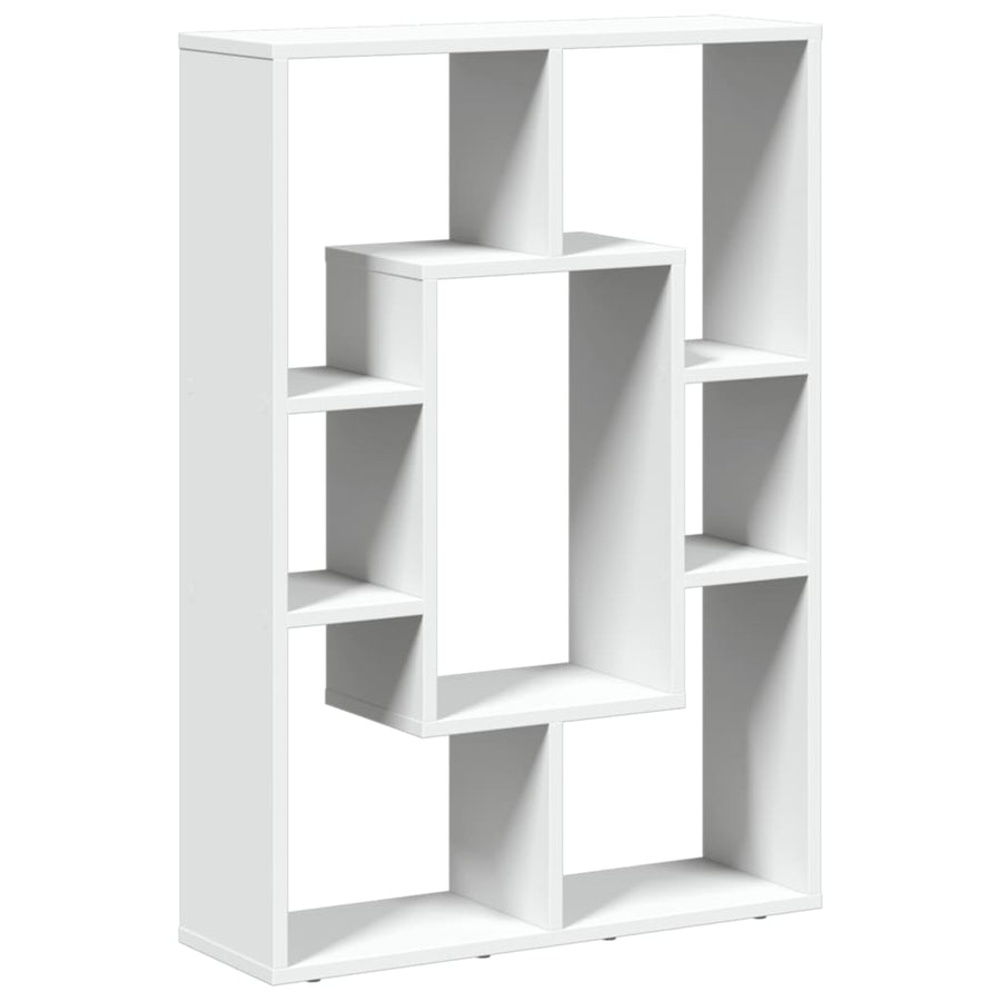 Boekenkast 63x20x90 cm bewerkt hout wit