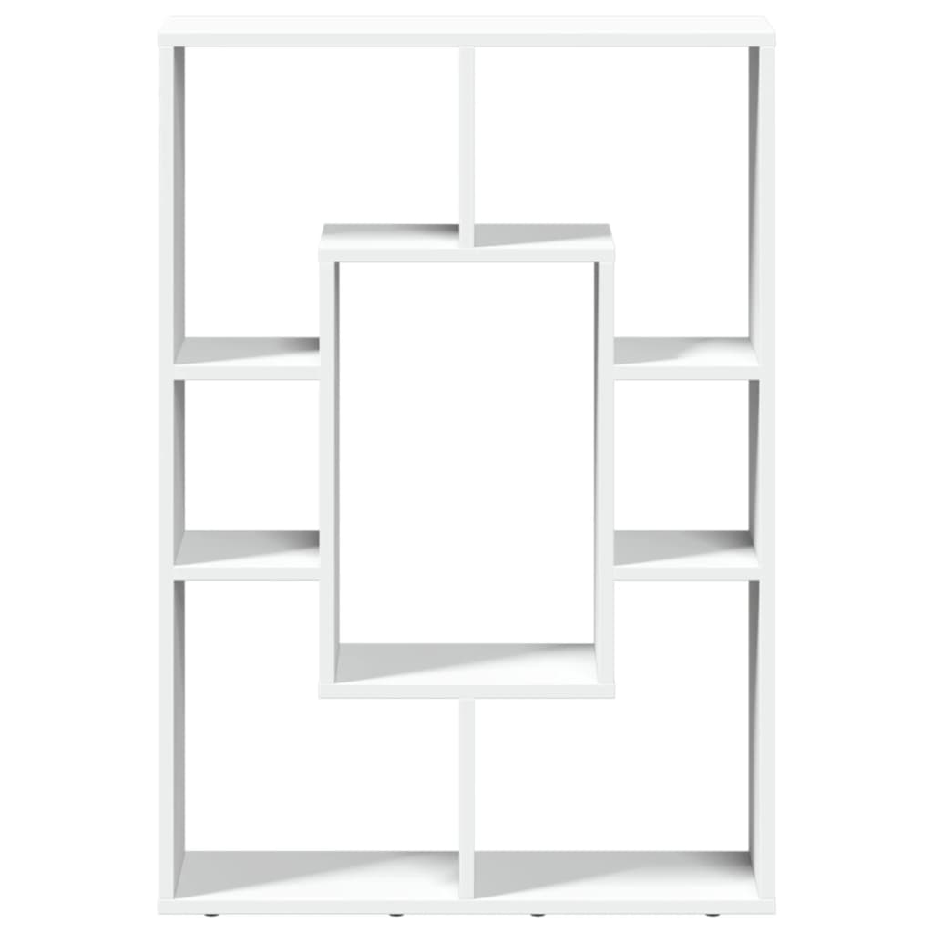 Boekenkast 63x20x90 cm bewerkt hout wit