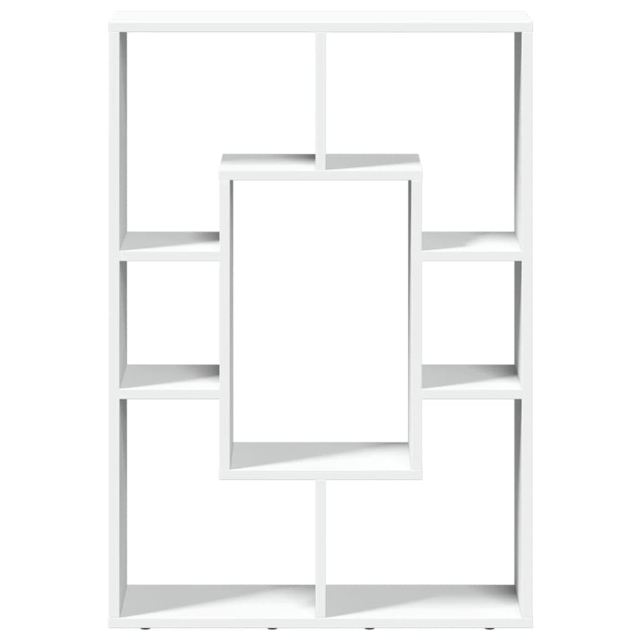 Boekenkast 63x20x90 cm bewerkt hout wit