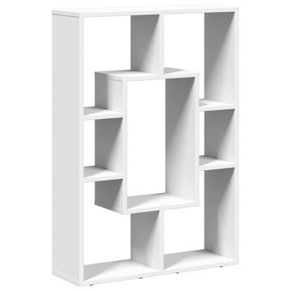 Boekenkast 63x20x90 cm bewerkt hout wit