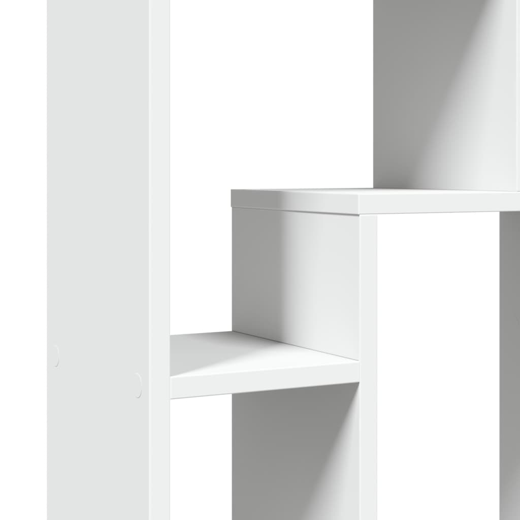 Boekenkast 63x20x90 cm bewerkt hout wit