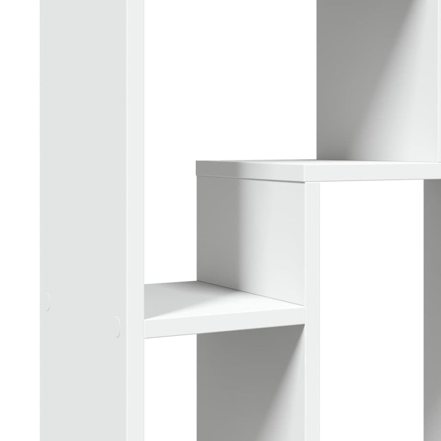 Boekenkast 63x20x90 cm bewerkt hout wit