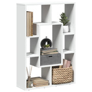 Boekenkast 63x20x90 cm wit bewerkt hout
