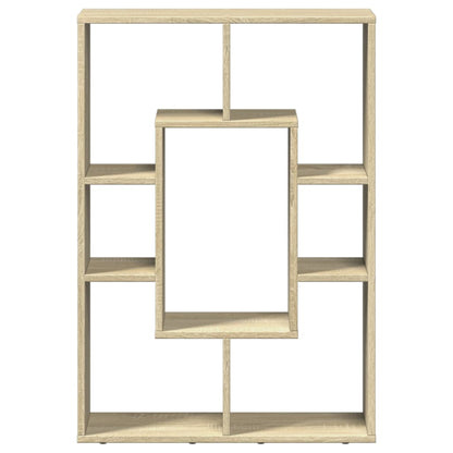 Boekenkast 63x20x90 cm bewerkt hout sonoma eikenkleurig
