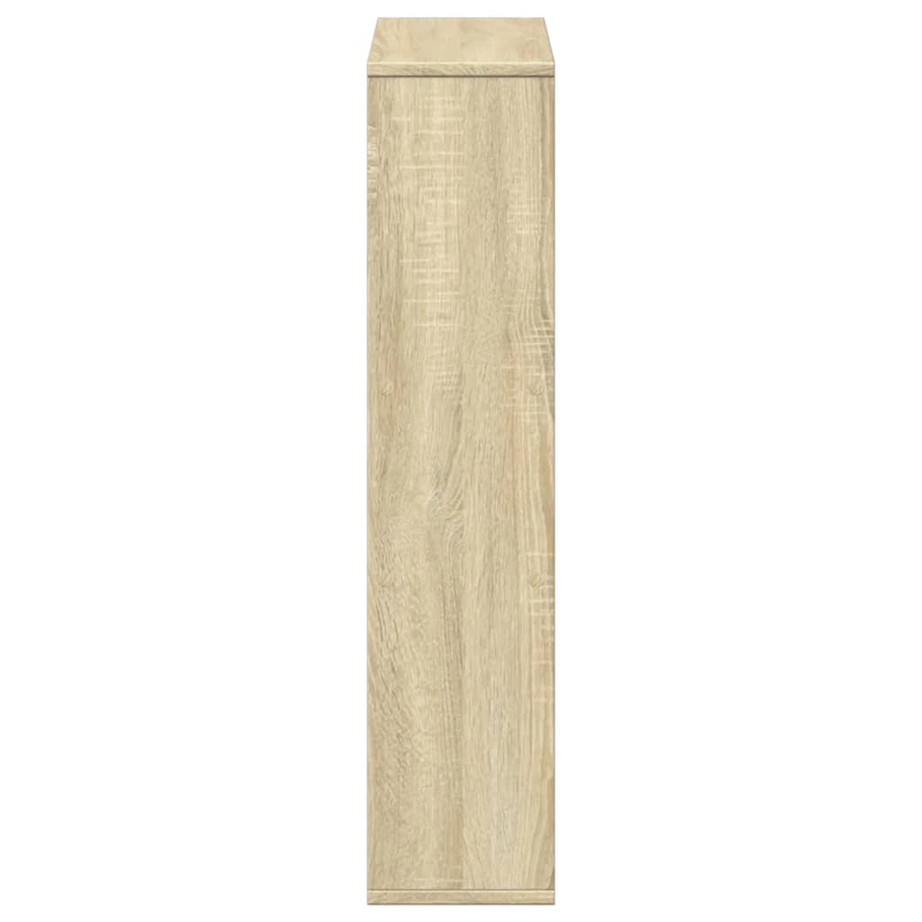Boekenkast 63x20x90 cm bewerkt hout sonoma eikenkleurig