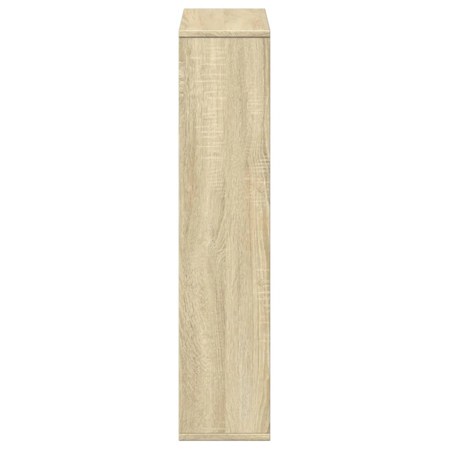 Boekenkast 63x20x90 cm bewerkt hout sonoma eikenkleurig