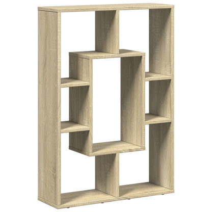 Boekenkast 63x20x90 cm bewerkt hout sonoma eikenkleurig