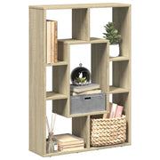 Boekenkast 63x20x90 cm bewerkt hout sonoma eiken