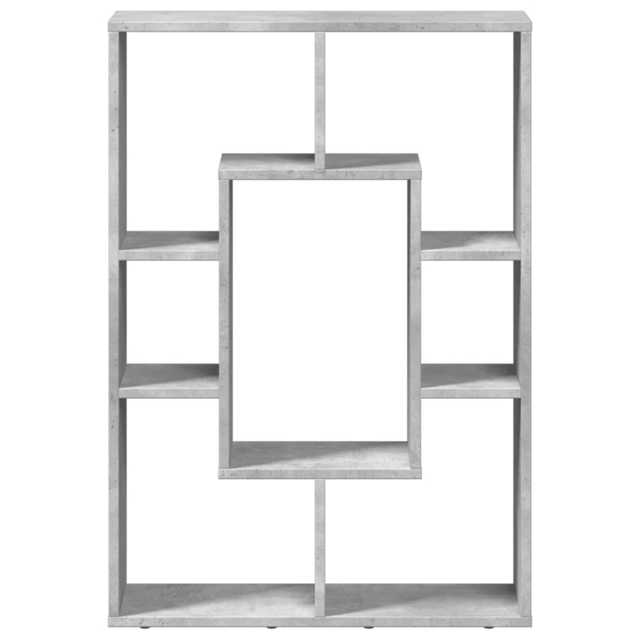 Boekenkast 63x20x90 cm bewerkt hout betongrijs