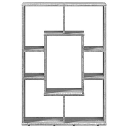 Boekenkast 63x20x90 cm bewerkt hout grijs sonoma eikenkleurig