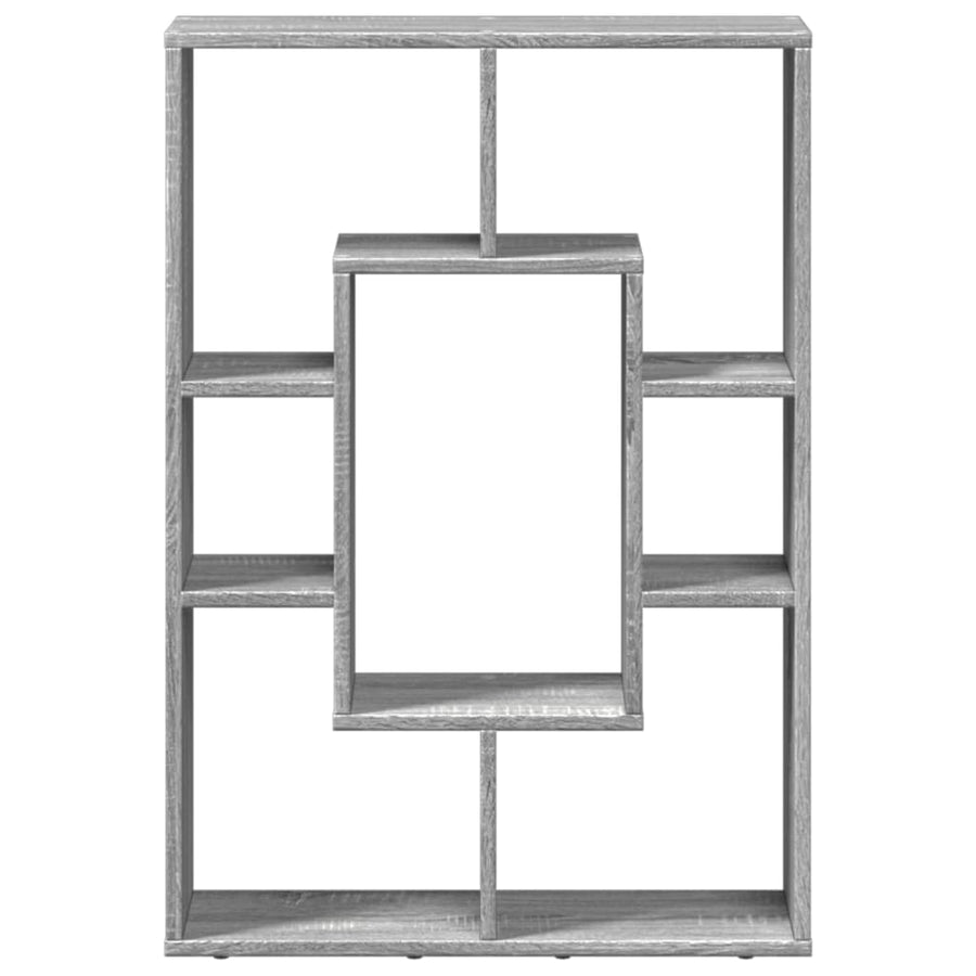 Boekenkast 63x20x90 cm bewerkt hout grijs sonoma eikenkleurig