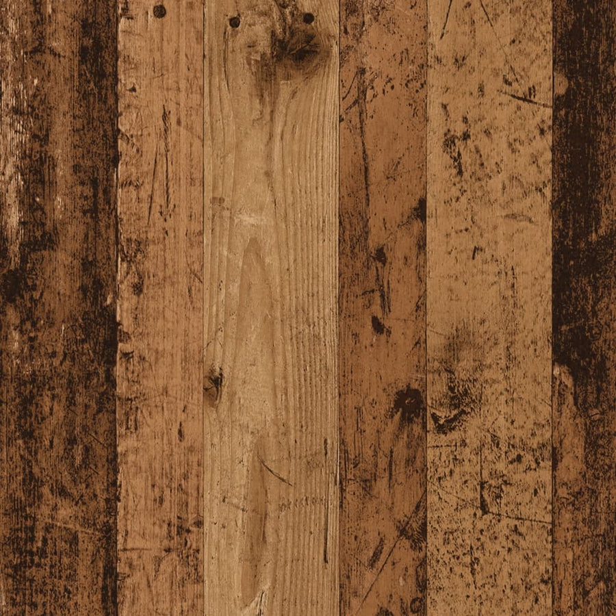 Boekenkast 63x20x90 cm bewerkt hout oud houtkleurig