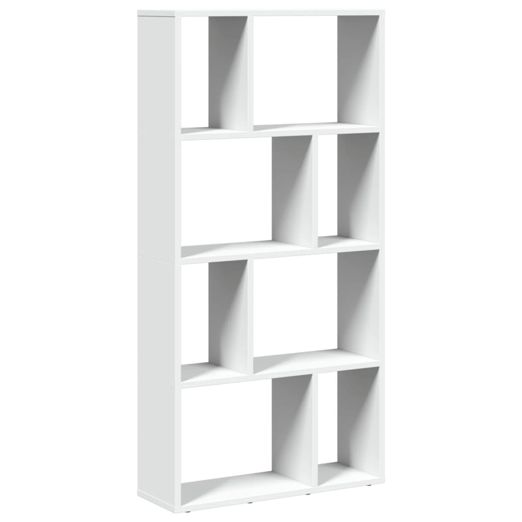 Boekenkast 60x20x120 cm bewerkt hout wit