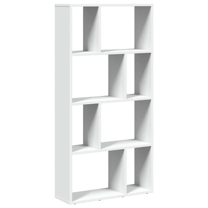 Boekenkast 60x20x120 cm bewerkt hout wit