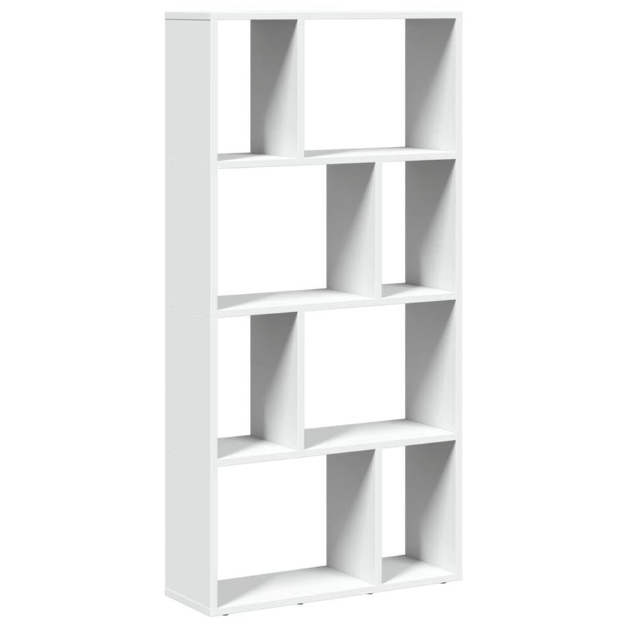 Boekenkast 60x20x120 cm bewerkt hout wit
