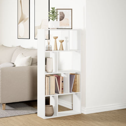 Boekenkast 60x20x120 cm bewerkt hout wit