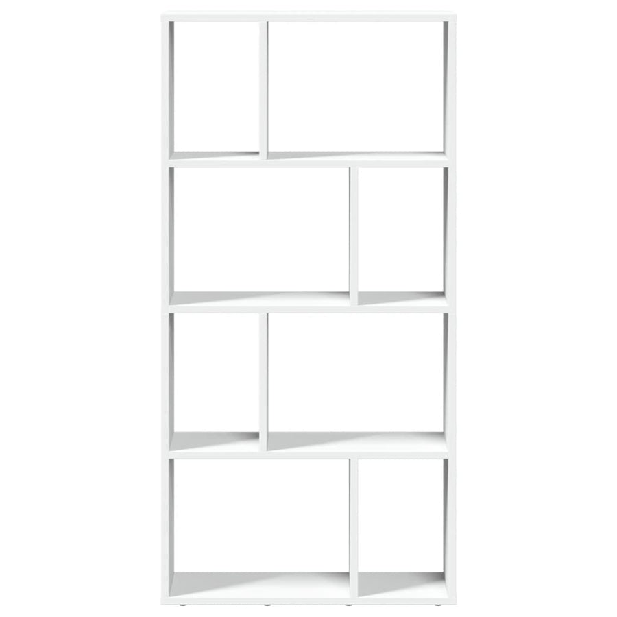 Boekenkast 60x20x120 cm bewerkt hout wit