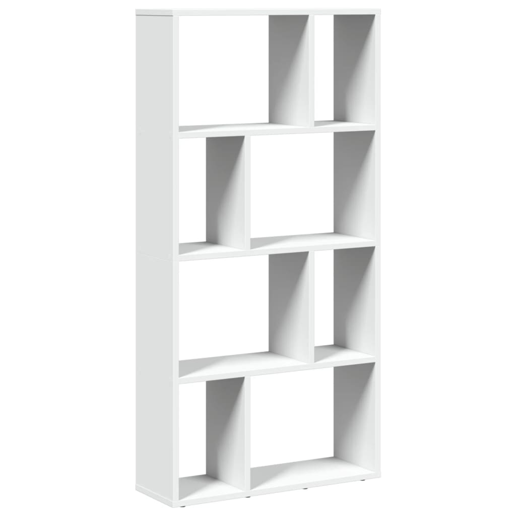 Boekenkast 60x20x120 cm bewerkt hout wit