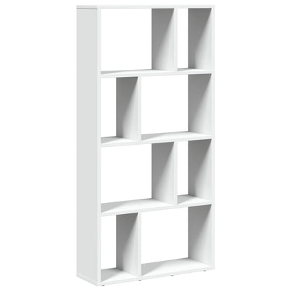 Boekenkast 60x20x120 cm bewerkt hout wit