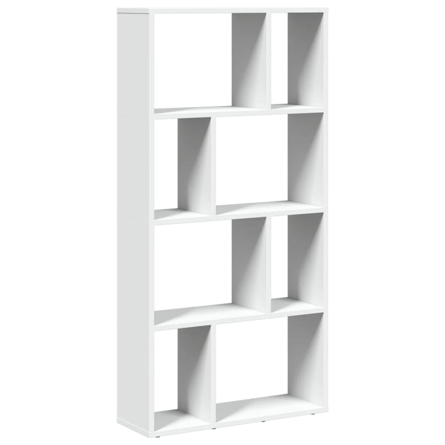 Boekenkast 60x20x120 cm bewerkt hout wit