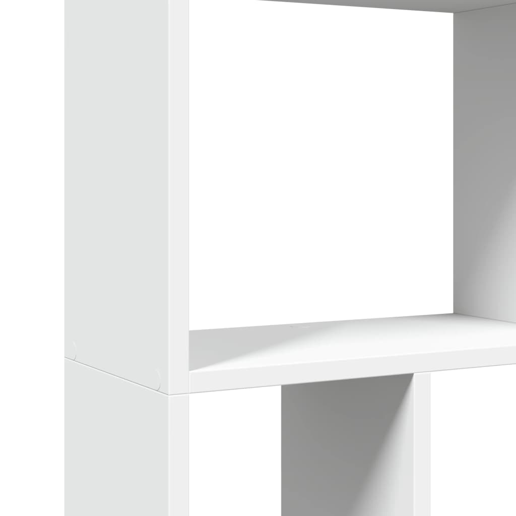 Boekenkast 60x20x120 cm bewerkt hout wit