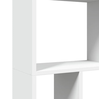 Boekenkast 60x20x120 cm bewerkt hout wit