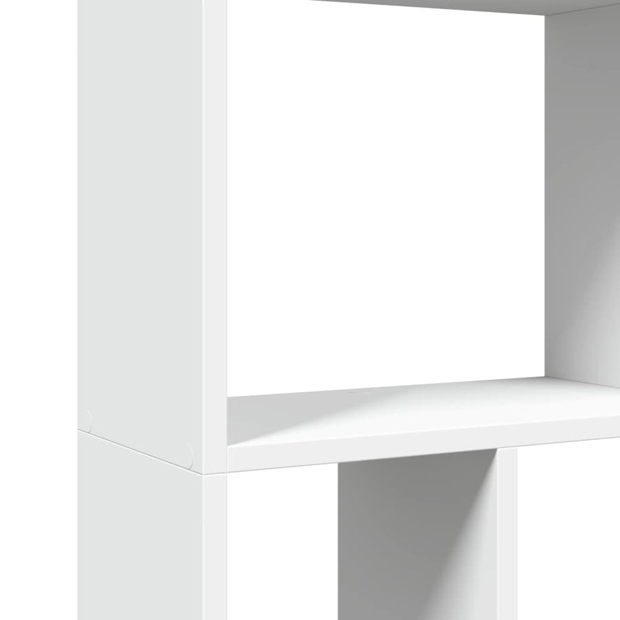 Boekenkast 60x20x120 cm bewerkt hout wit