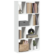 Boekenkast 60x20x120 cm wit bewerkt hout
