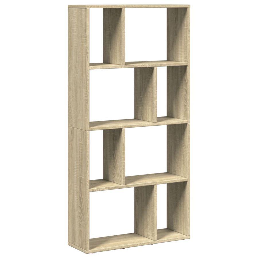 Boekenkast 60x20x120 cm bewerkt hout sonoma eikenkleurig