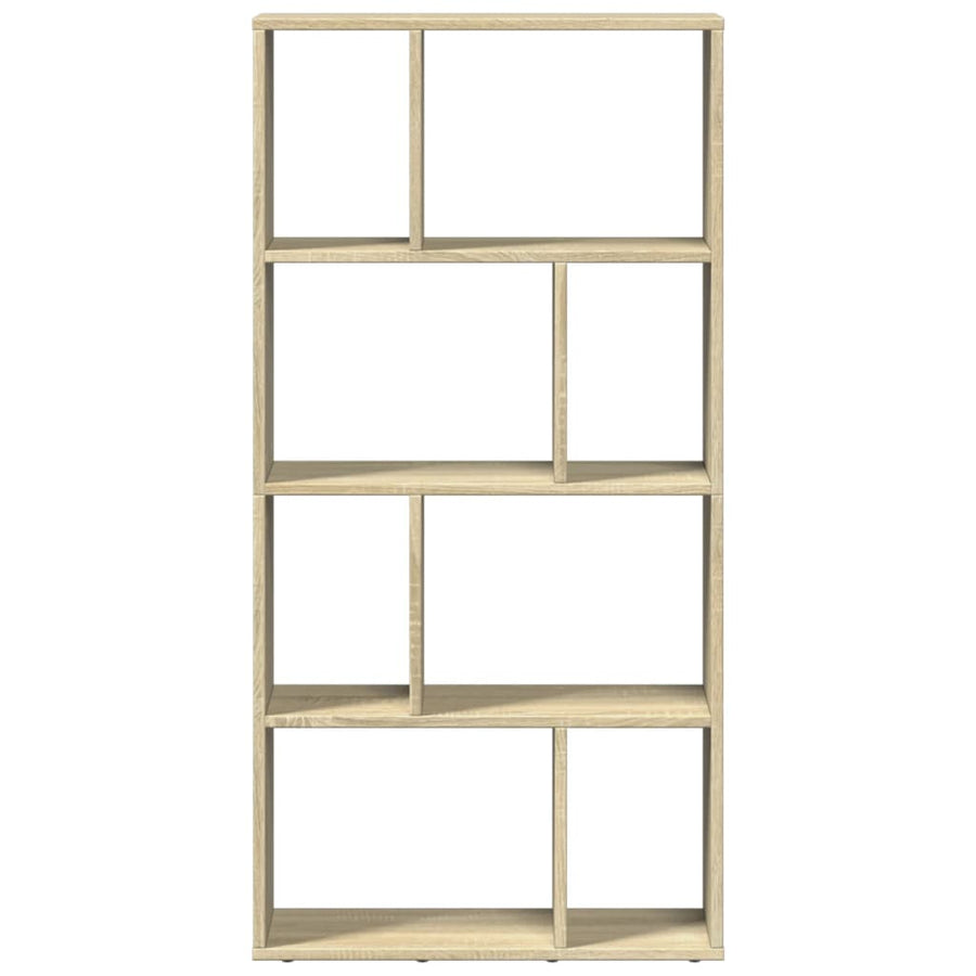 Boekenkast 60x20x120 cm bewerkt hout sonoma eikenkleurig